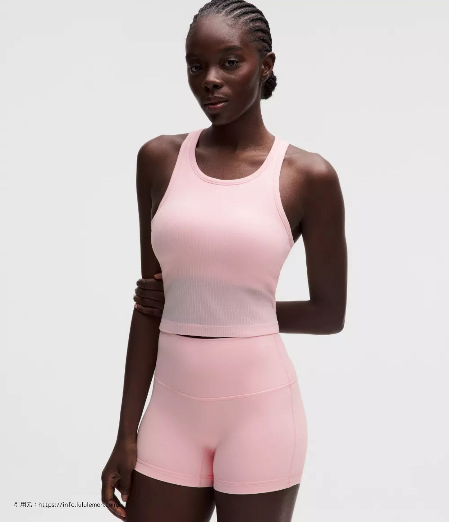 エブ トゥ ストリート クロップ レーサーバック タンクトップ