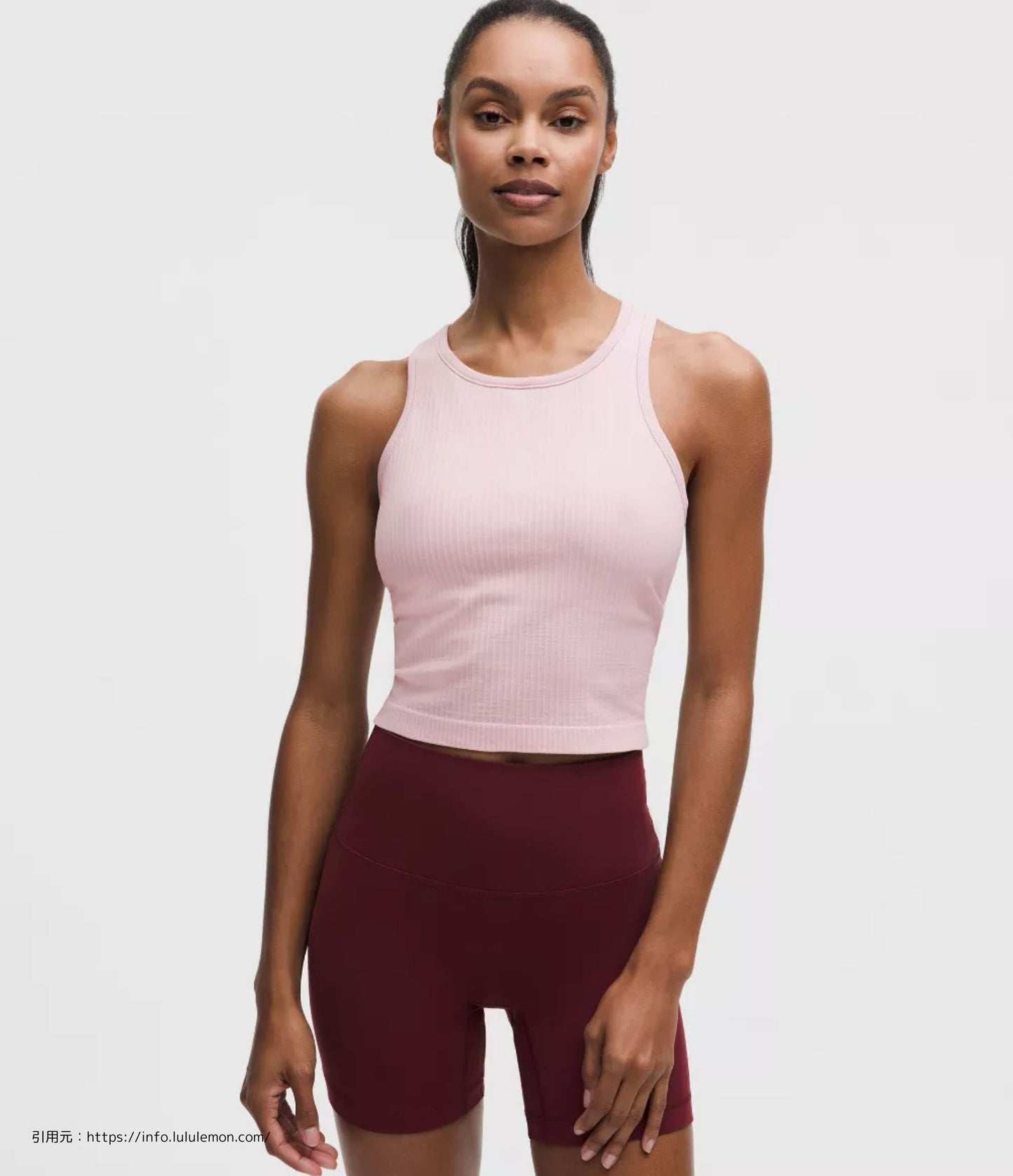 エブ トゥ ストリート クロップ レーサーバック タンクトップ