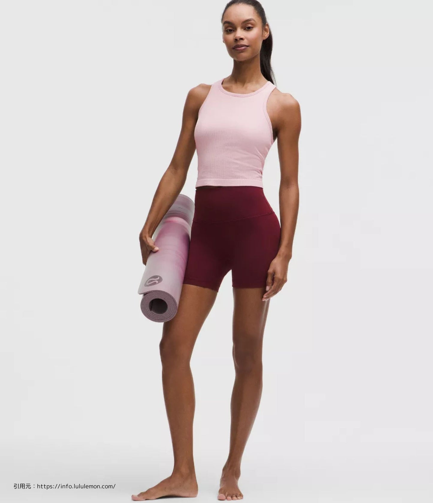 エブ トゥ ストリート クロップ レーサーバック タンクトップ