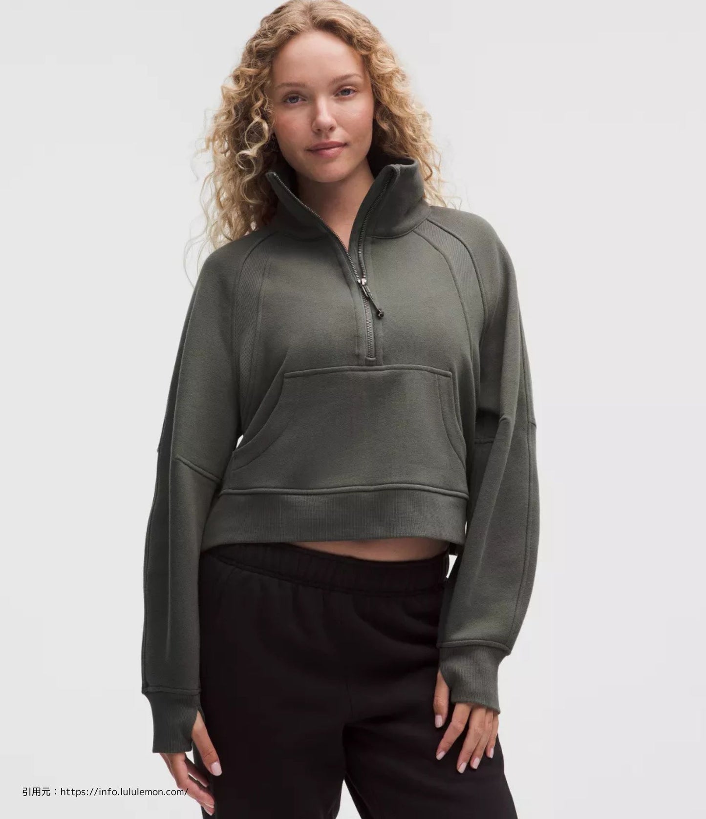 スキューバ オーバーサイズ ファネルネックハーフジップ