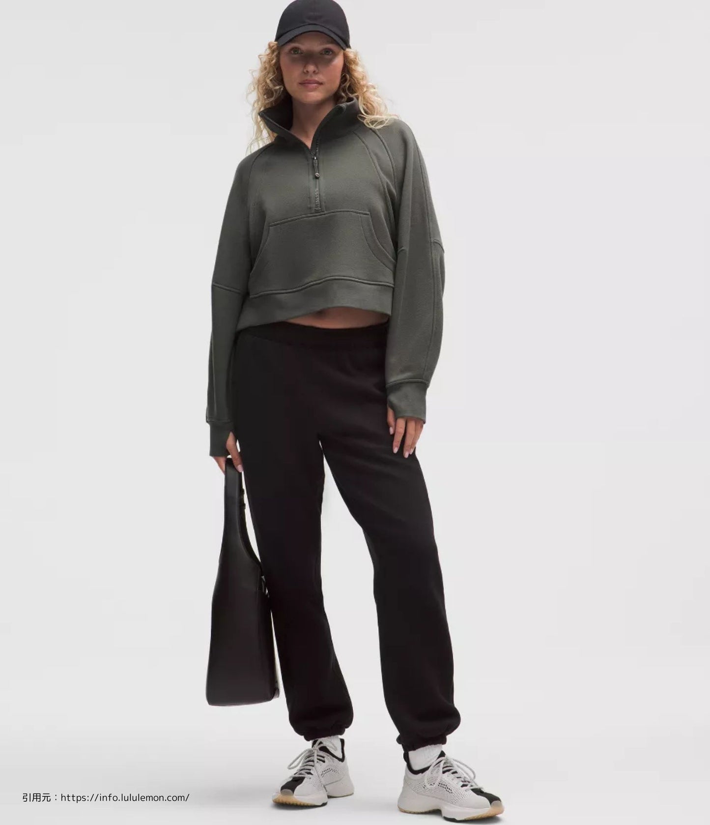 スキューバ オーバーサイズ ファネルネックハーフジップ