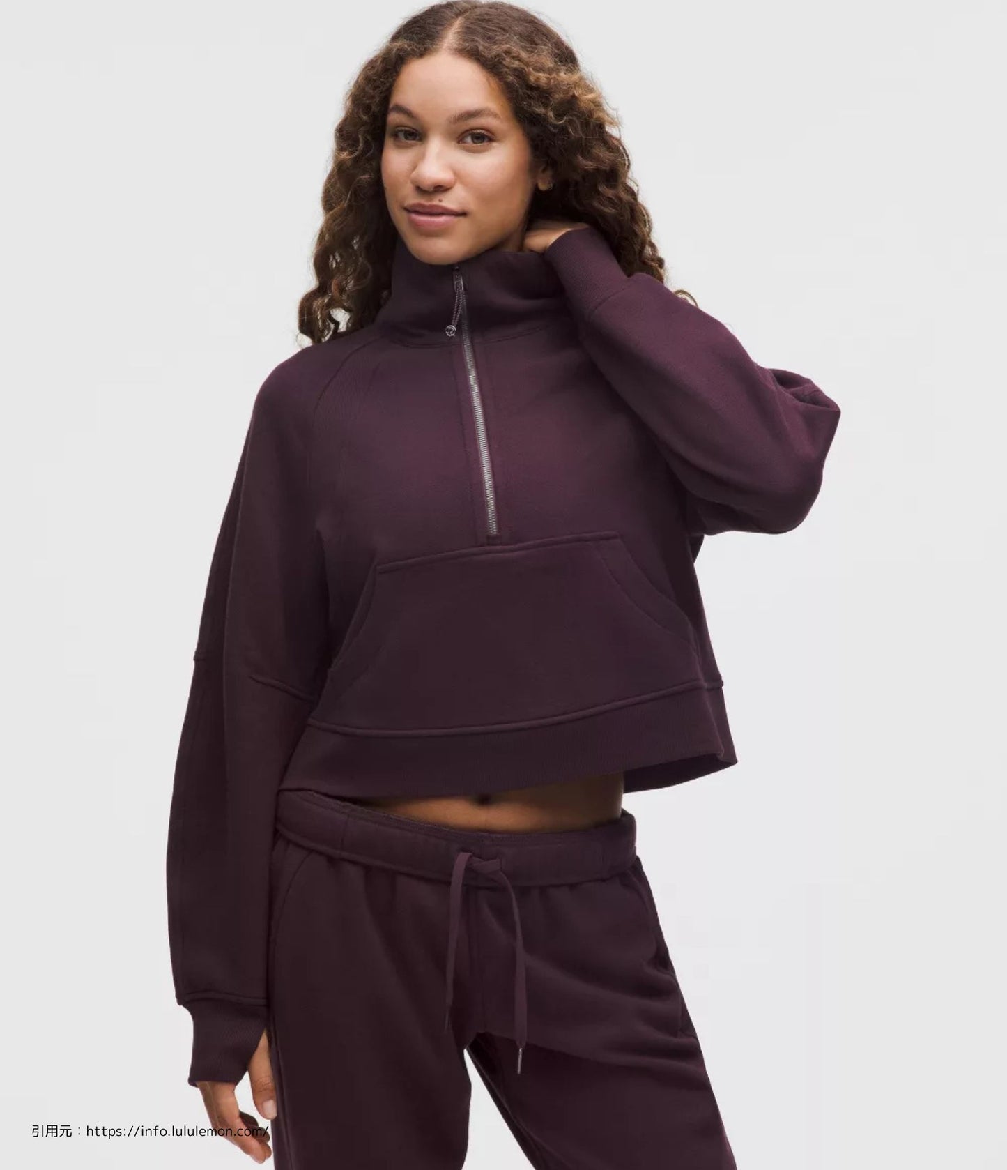 スキューバ オーバーサイズ ファネルネックハーフジップ